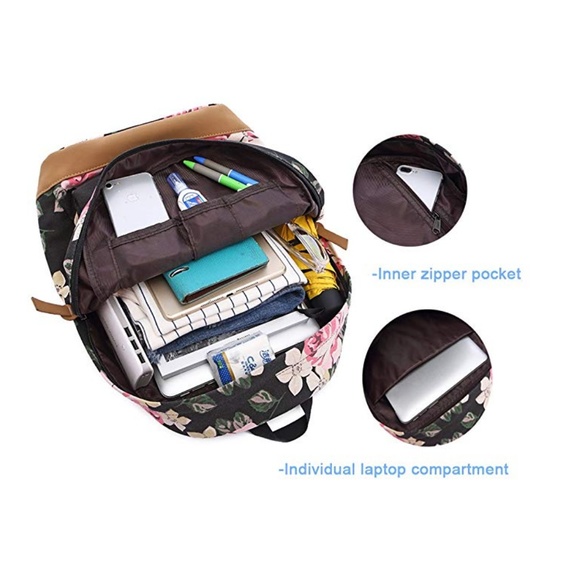 NEW! Floral Backpack, Lunch-bag, & Clutch Bundle main image 5
